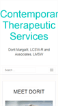 Mobile Screenshot of contemporarytherapeuticservices.com