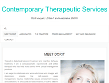 Tablet Screenshot of contemporarytherapeuticservices.com